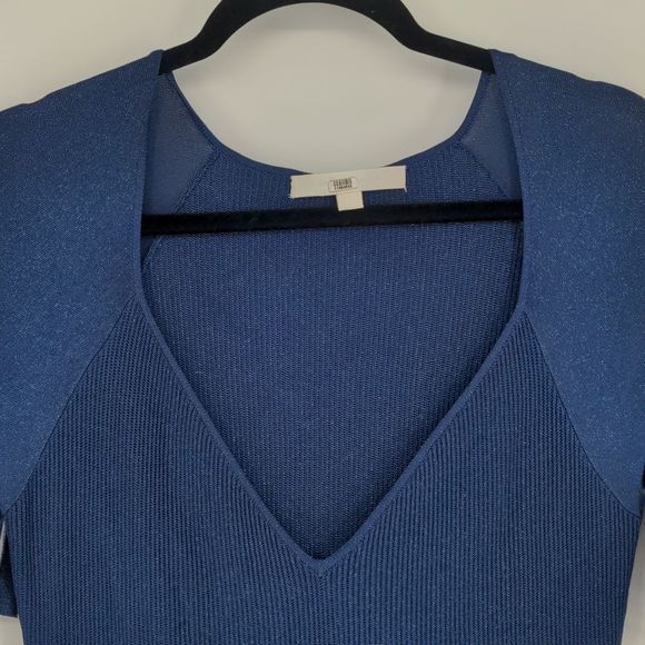 Jonathan Simkhai Women's Pleated Metallic Stretch-Knit A-Line Dress Size Large - Picture 8 of 16